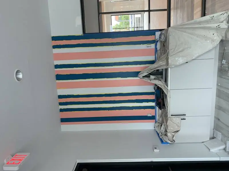 Striped Accent Wall - Painting project by Tampa Handyman