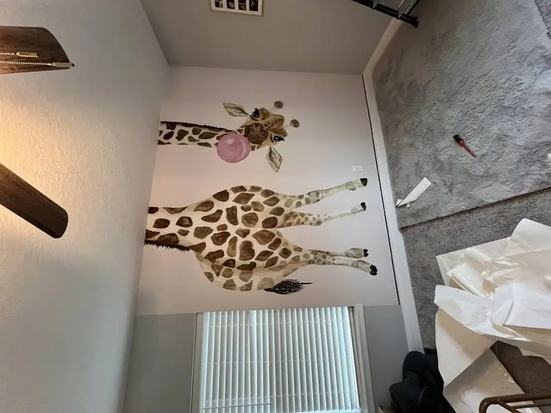 Nursery Mural Wallpaper - Painting project by Tampa Handyman